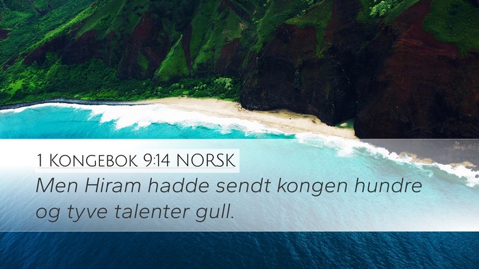 1 Kongebok 9:14 NORSK Bible Verse Image