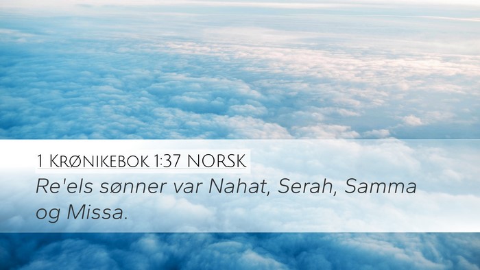 1 Krønikebok 1:37 NORSK Bible Verse Image