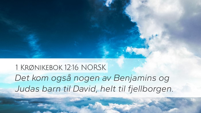 1 Krønikebok 12:16 NORSK Bible Verse Image