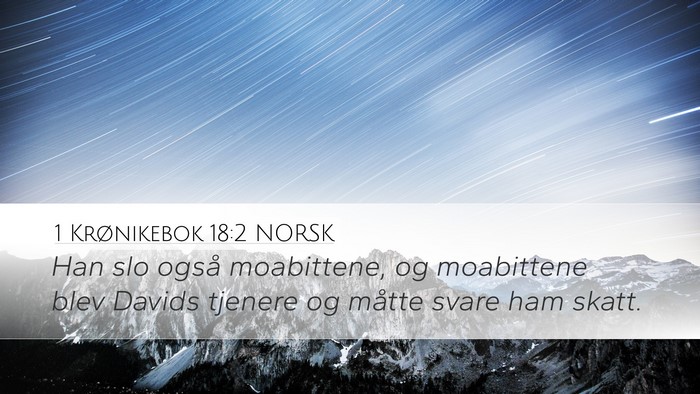 1 Krønikebok 18:2 NORSK Bible Verse Image