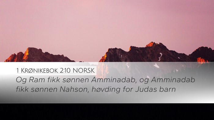 1 Krønikebok 2:10 NORSK Bible Verse Image