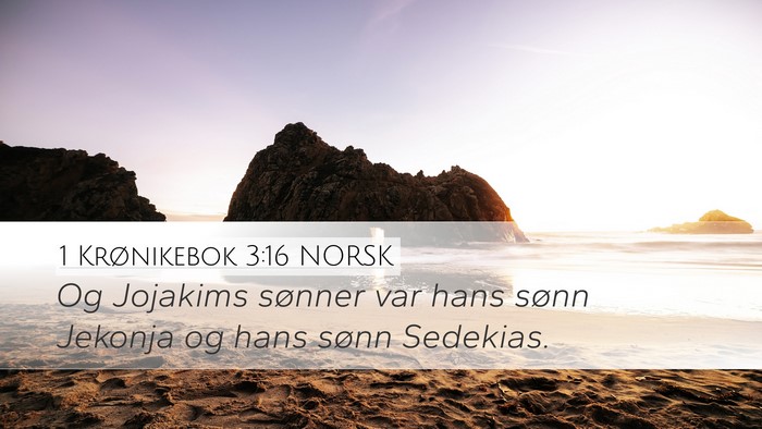 1 Krønikebok 3:16 NORSK Bible Verse Image