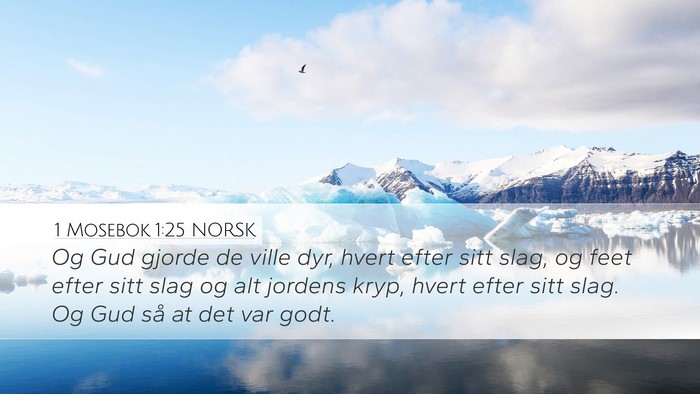 1 Mosebok 1:25 NORSK Bible Verse Image