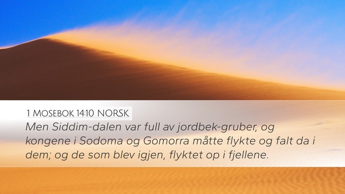 1 Mosebok 14:10 NORSK Bible Verse Image