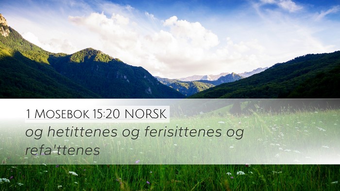 1 Mosebok 15:20 NORSK Bible Verse Image