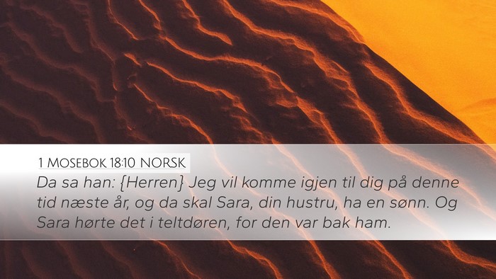 1 Mosebok 18:10 NORSK Bible Verse Image