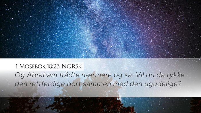 1 Mosebok 18:23 NORSK Bible Verse Image
