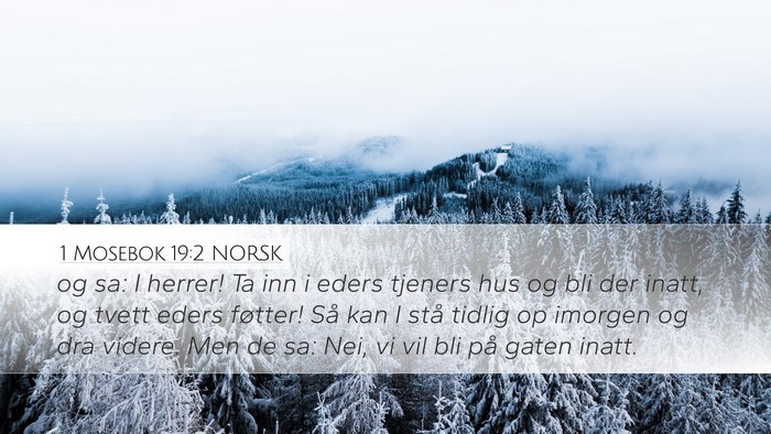 1 Mosebok 19:2 NORSK Bible Verse Image
