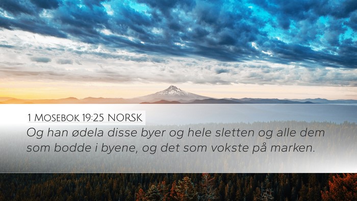 1 Mosebok 19:25 NORSK Bible Verse Image
