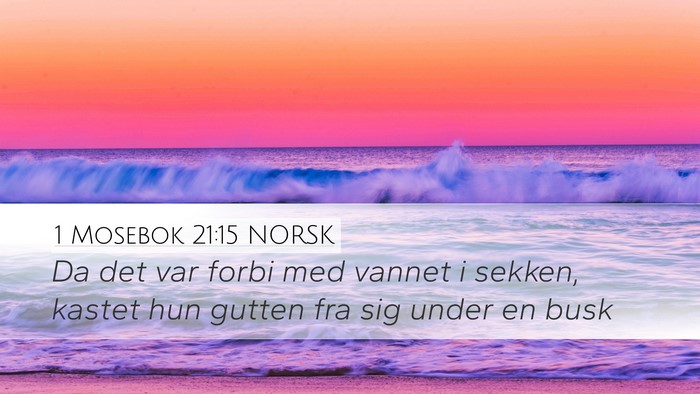 1 Mosebok 21:15 NORSK Bible Verse Image