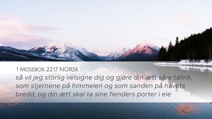 1 Mosebok 22:17 NORSK Bible Verse Image