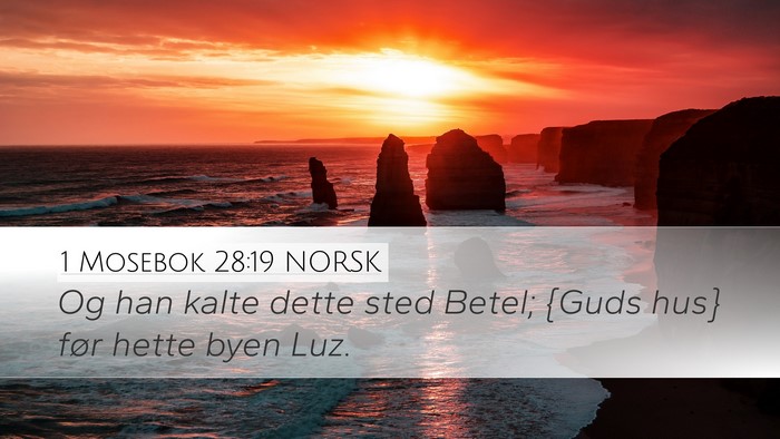 1 Mosebok 28:19 NORSK Bible Verse Image