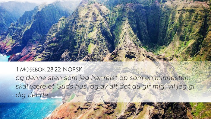 1 Mosebok 28:22 NORSK Bible Verse Image