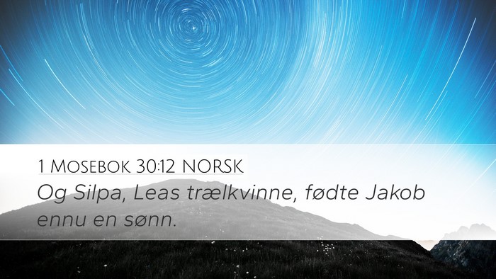 1 Mosebok 30:12 NORSK Bible Verse Image