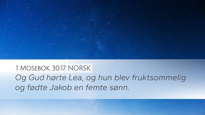 1 Mosebok 30:17 NORSK Bible Verse Image