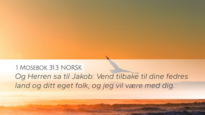 1 Mosebok 31:3 NORSK Bible Verse Image