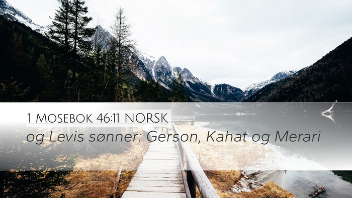 1 Mosebok 46:11 NORSK Bible Verse Image
