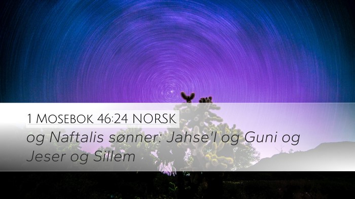1 Mosebok 46:24 NORSK Bible Verse Image