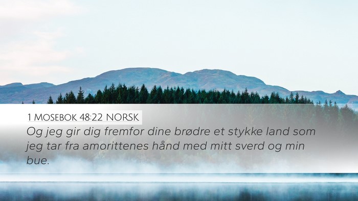 1 Mosebok 48:22 NORSK Bible Verse Image