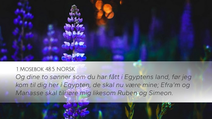 1 Mosebok 48:5 NORSK Bible Verse Image