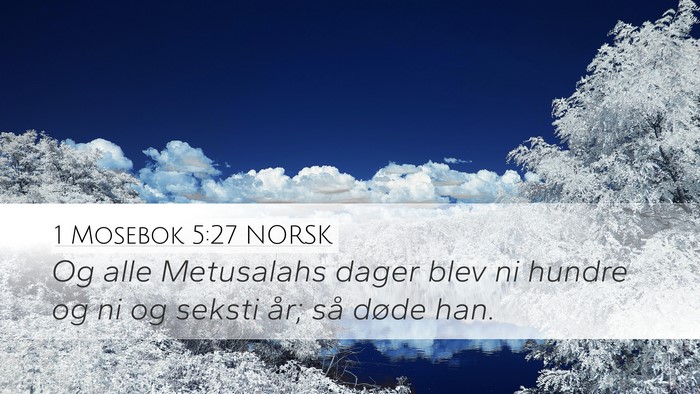 1 Mosebok 5:27 NORSK Bible Verse Image