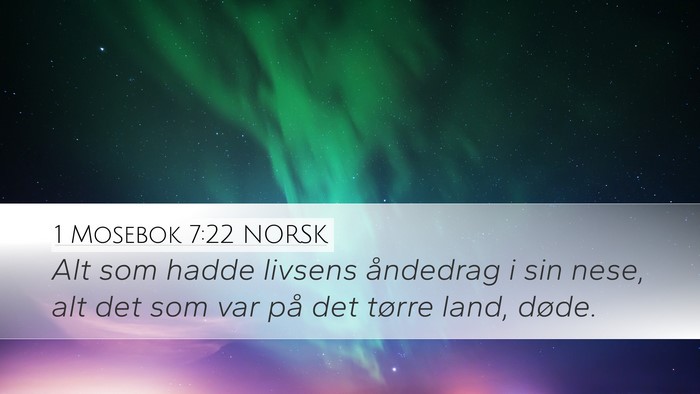 1 Mosebok 7:22 NORSK Bible Verse Image