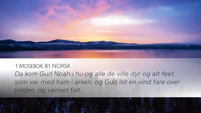 1 Mosebok 8:1 NORSK Bible Verse Image