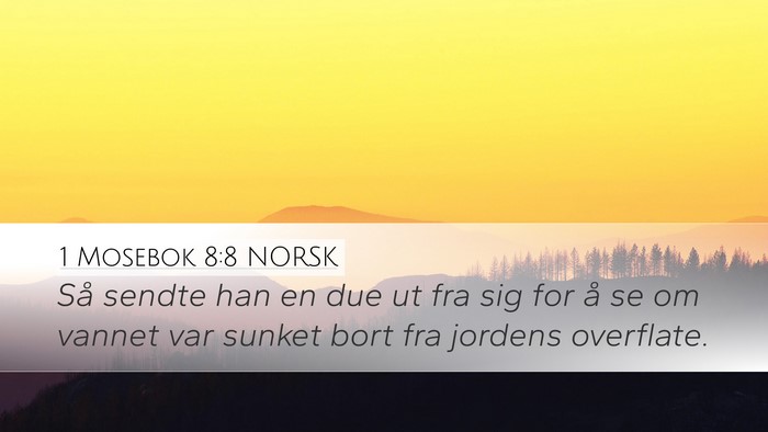 1 Mosebok 8:8 NORSK Bible Verse Image