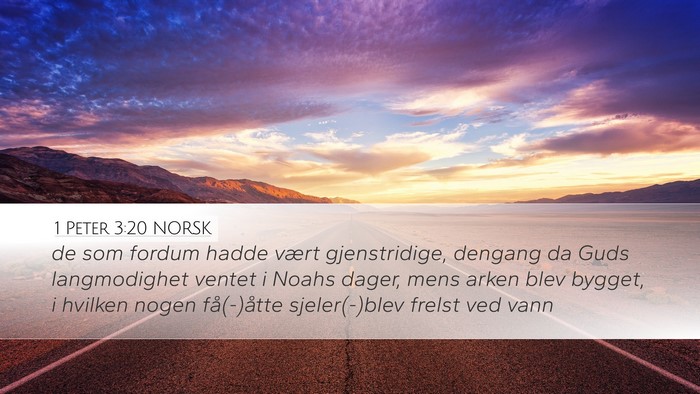 1 Peter 3:20 NORSK Bible Verse Image