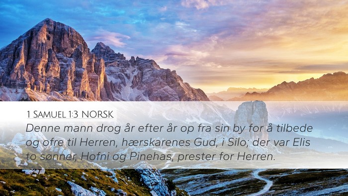 1 Samuel 1:3 NORSK Bible Verse Image