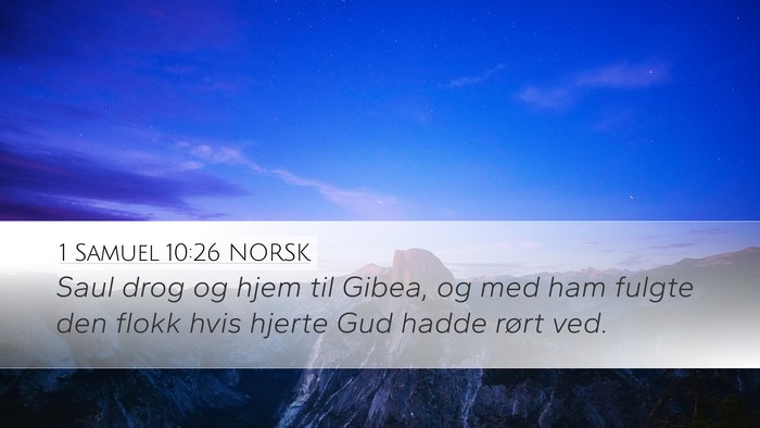1 Samuel 10:26 NORSK Bible Verse Image