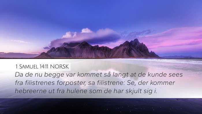 1 Samuel 14:11 NORSK Bible Verse Image