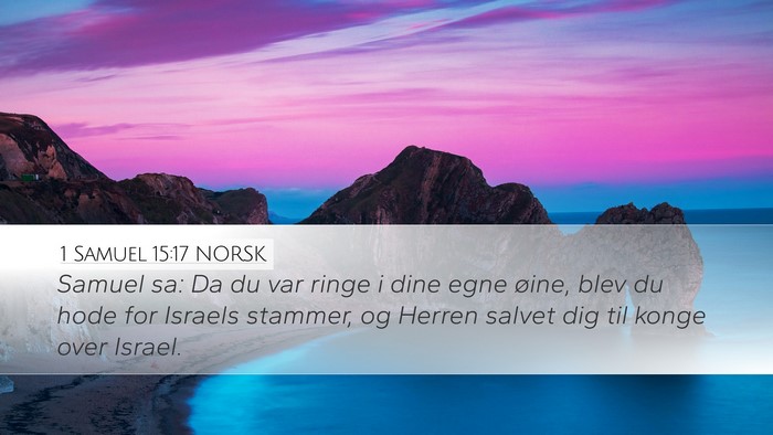 1 Samuel 15:17 NORSK Bible Verse Image
