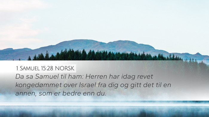 1 Samuel 15:28 NORSK Bible Verse Image
