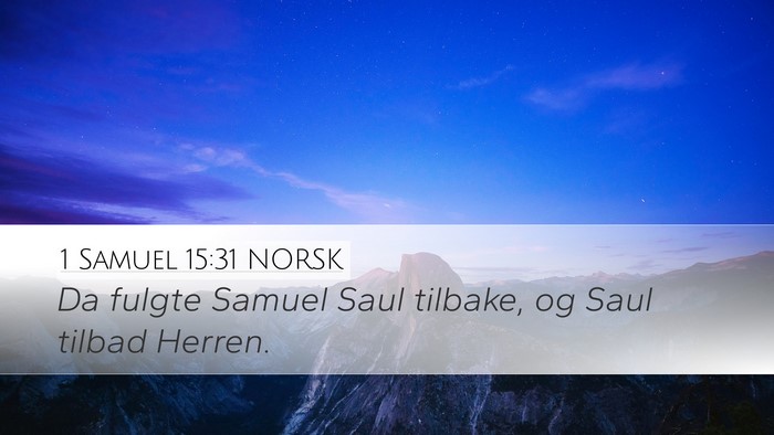1 Samuel 15:31 NORSK Bible Verse Image