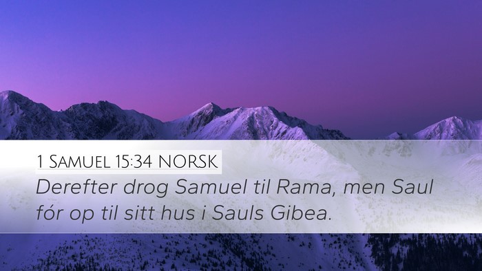 1 Samuel 15:34 NORSK Bible Verse Image