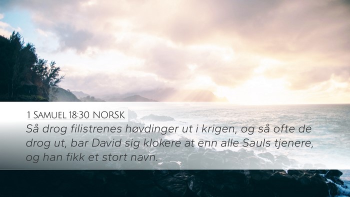 1 Samuel 18:30 NORSK Bible Verse Image