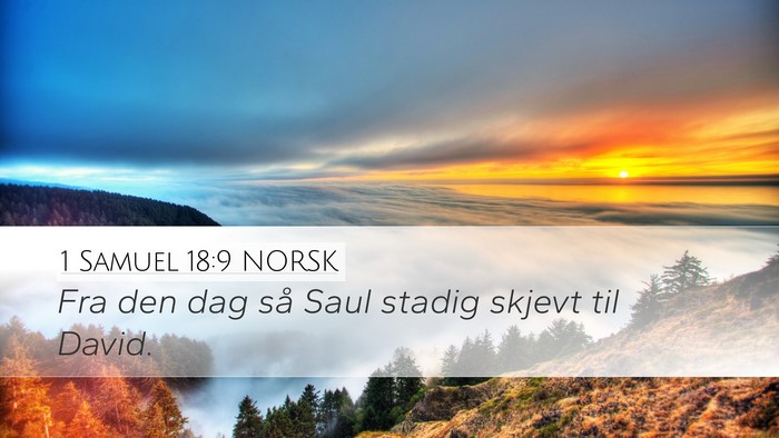 1 Samuel 18:9 NORSK Bible Verse Image