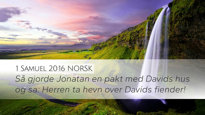 1 Samuel 20:16 NORSK Bible Verse Image