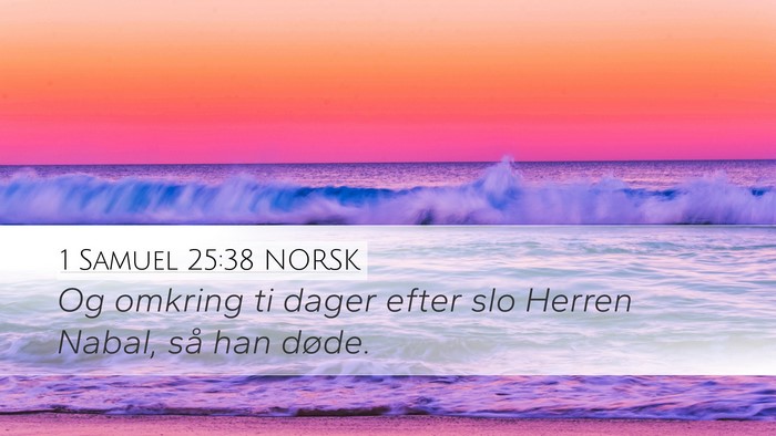 1 Samuel 25:38 NORSK Bible Verse Image