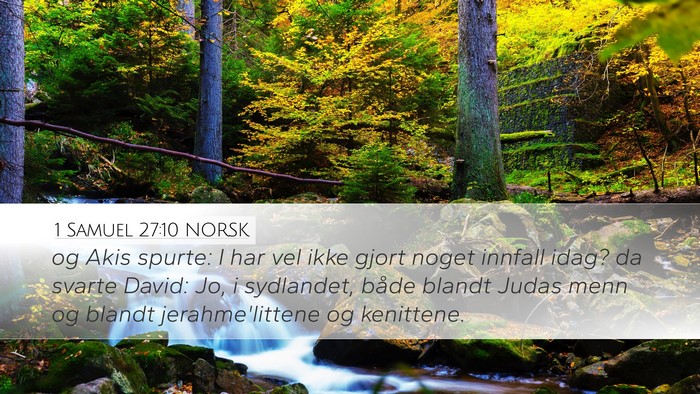1 Samuel 27:10 NORSK Bible Verse Image