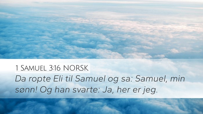 1 Samuel 3:16 NORSK Bible Verse Image