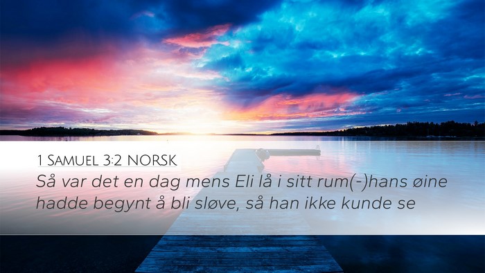 1 Samuel 3:2 NORSK Bible Verse Image