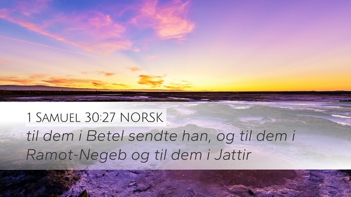 1 Samuel 30:27 NORSK Bible Verse Image