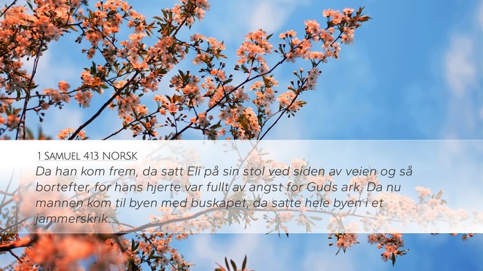 1 Samuel 4:13 NORSK Bible Verse Image