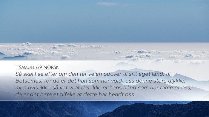 1 Samuel 6:9 NORSK Bible Verse Image