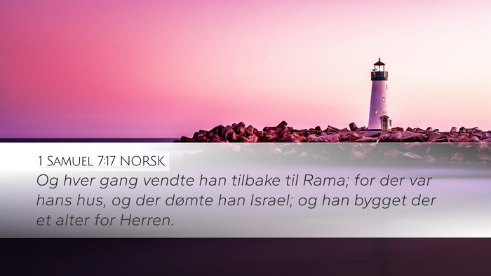 1 Samuel 7:17 NORSK Bible Verse Image