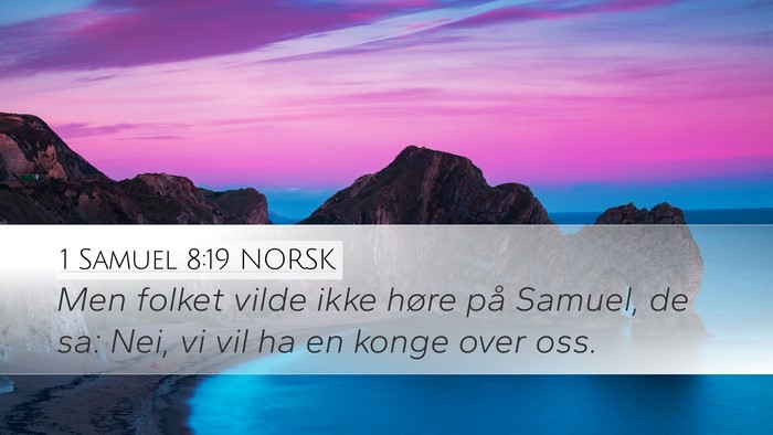 1 Samuel 8:19 NORSK Bible Verse Image