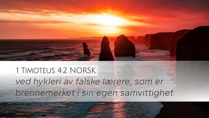 1 Timoteus 4:2 NORSK Bible Verse Image