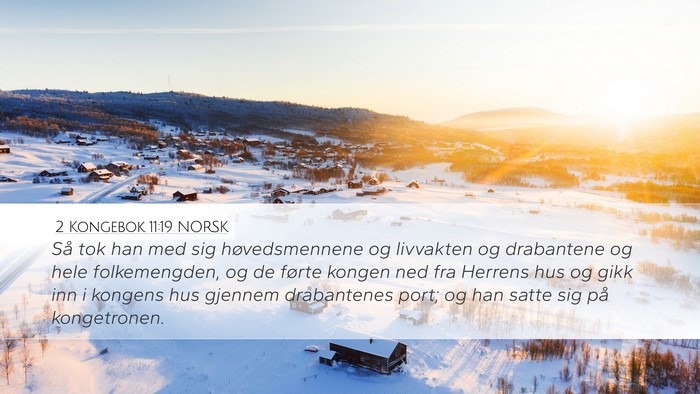 2 Kongebok 11:19 NORSK Bible Verse Image